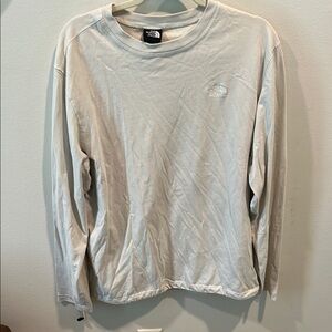 The North Face Cream Long Sleeve Tee Soft Textured